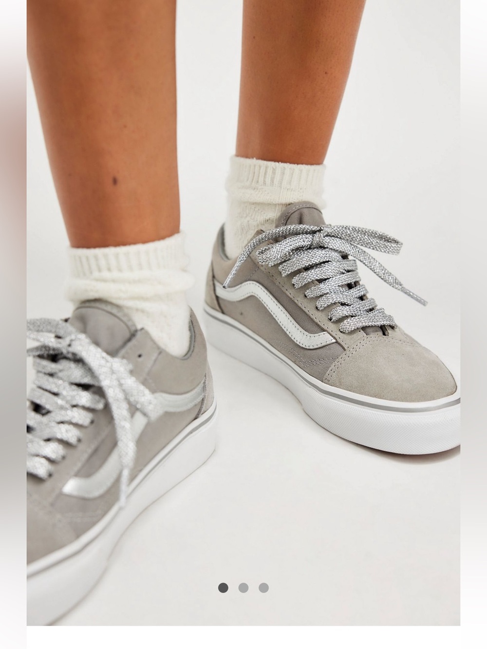 Vans Old Skool Metallic Sneakers Classic Low-Top Suede Sneakers